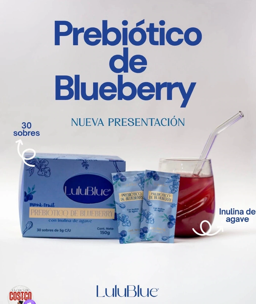 Prebiotico de Blueberry con inulina de agave 🫐