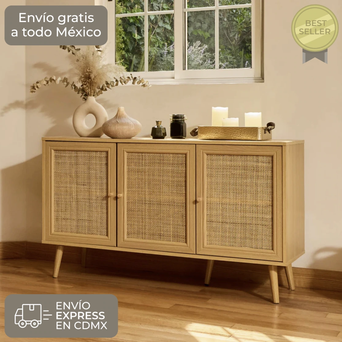 Credenza Bufetera Maui de Ratán