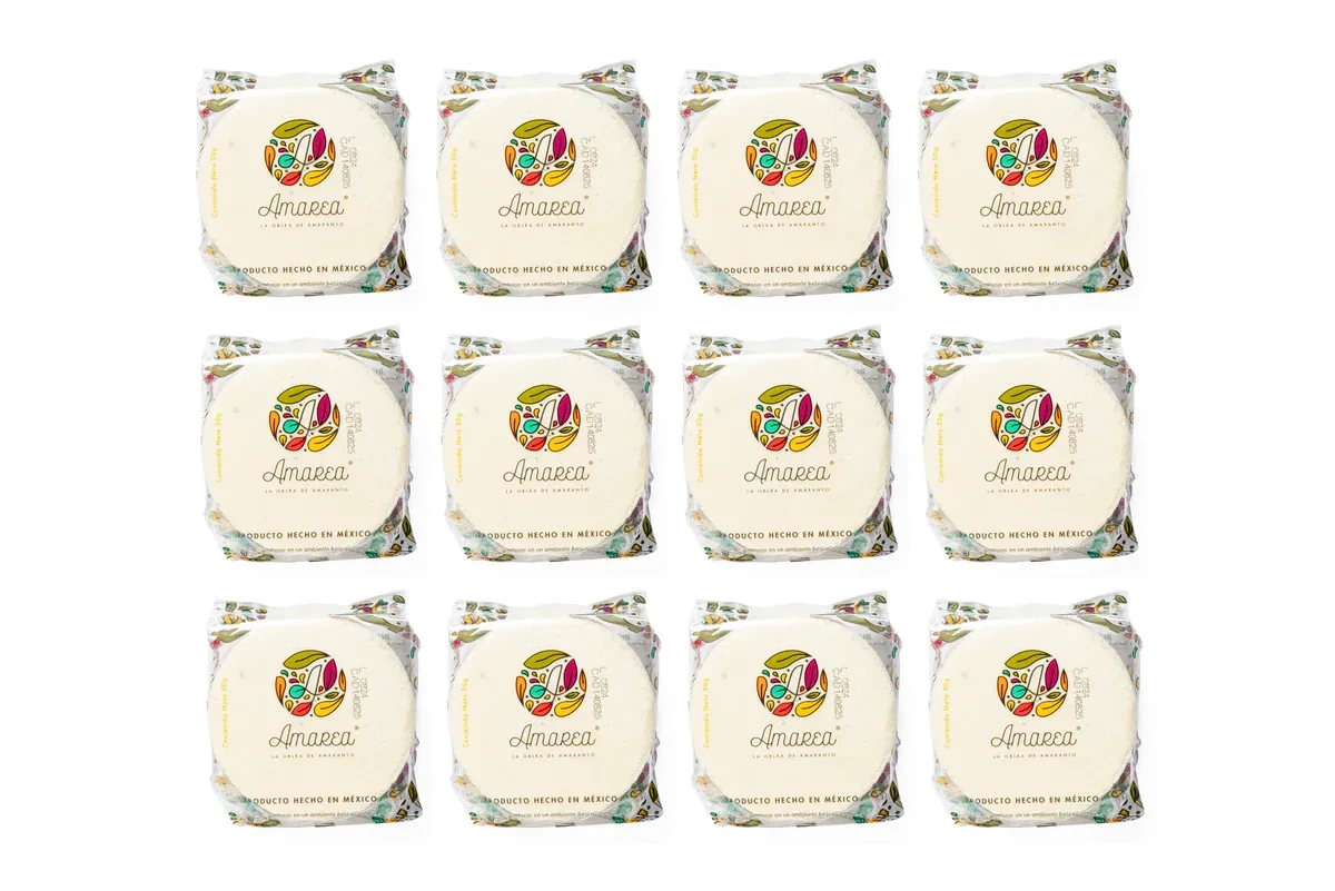 AMAREA® Obleas de Amaranto sabor Natural 50g - 12 pzs