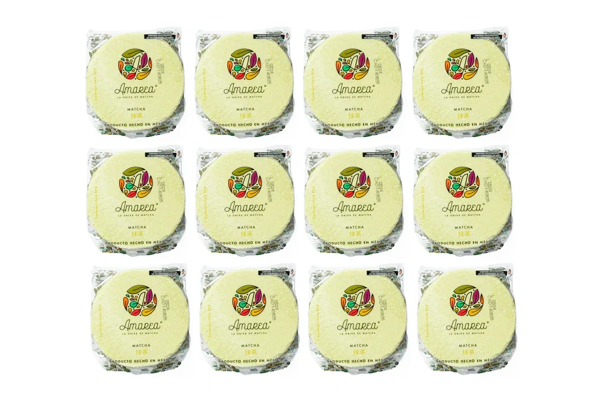 AMAREA® Obleas de Amaranto sabor Matcha 50g  - 12pzs