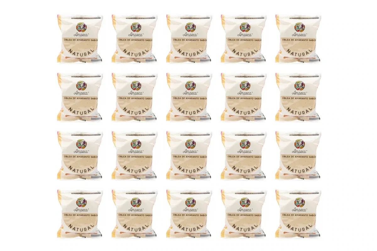 AMAREA® Obleas de Amaranto sabor Natural 30g - 20 pzs