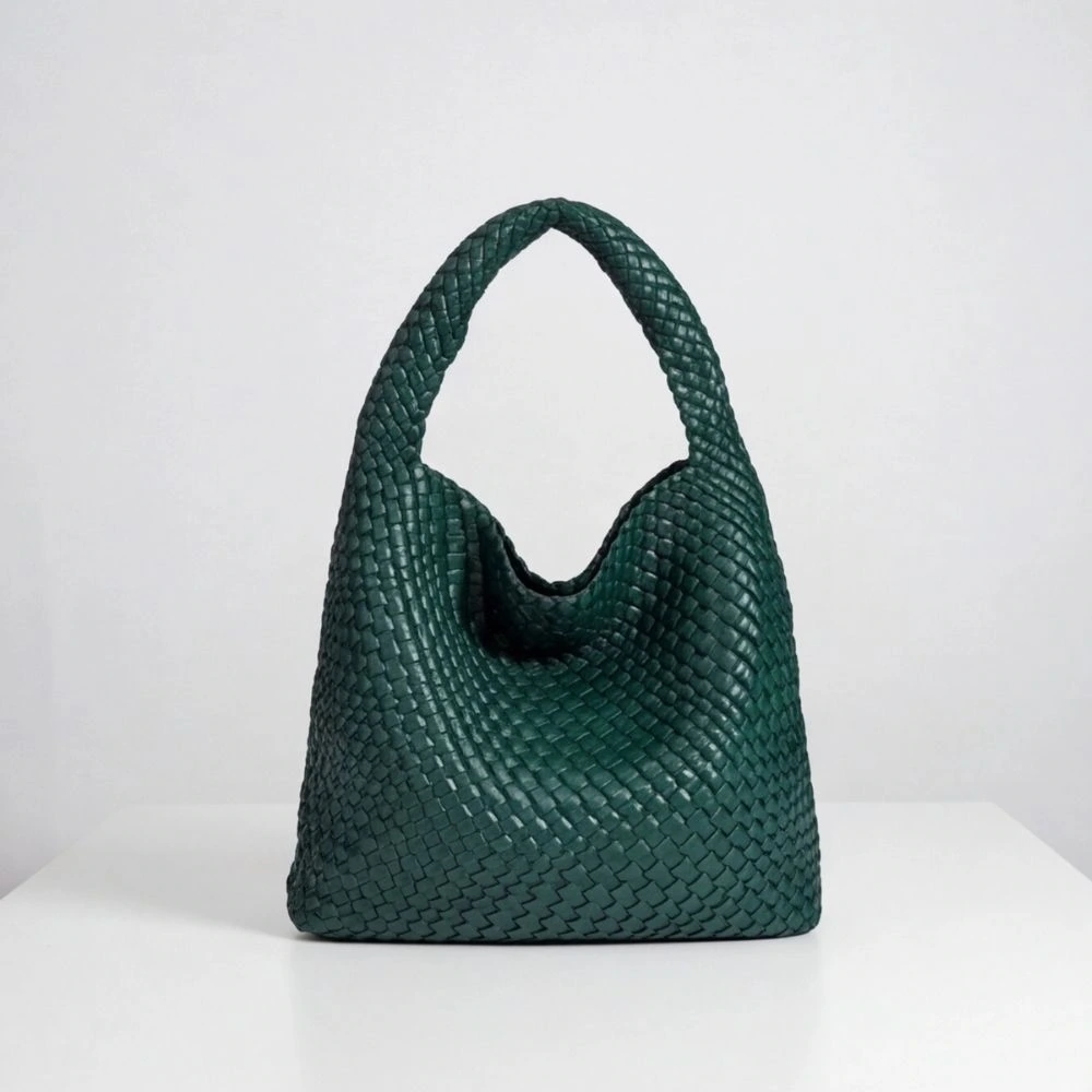 Bolsa Trenzado Aura Verde Esmeralda