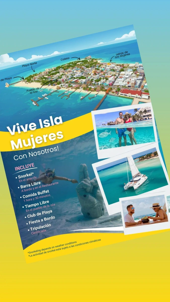 Tour de Catamaran a Isla Mujeres