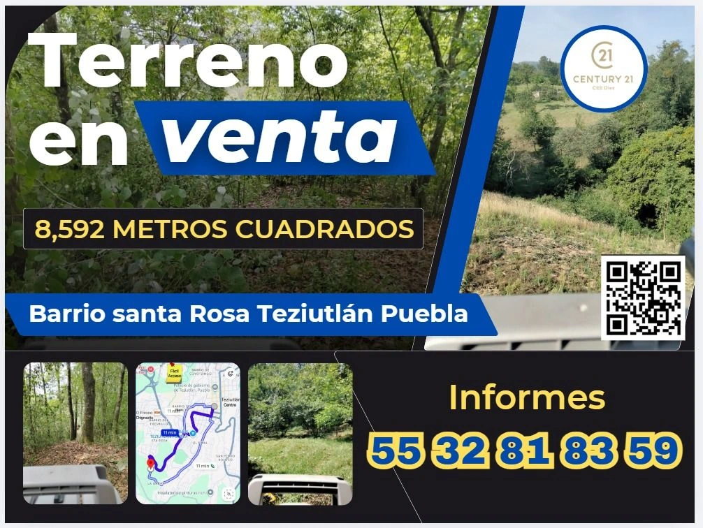 Terreno en Venta en Teziutlán Puebla.8592mt