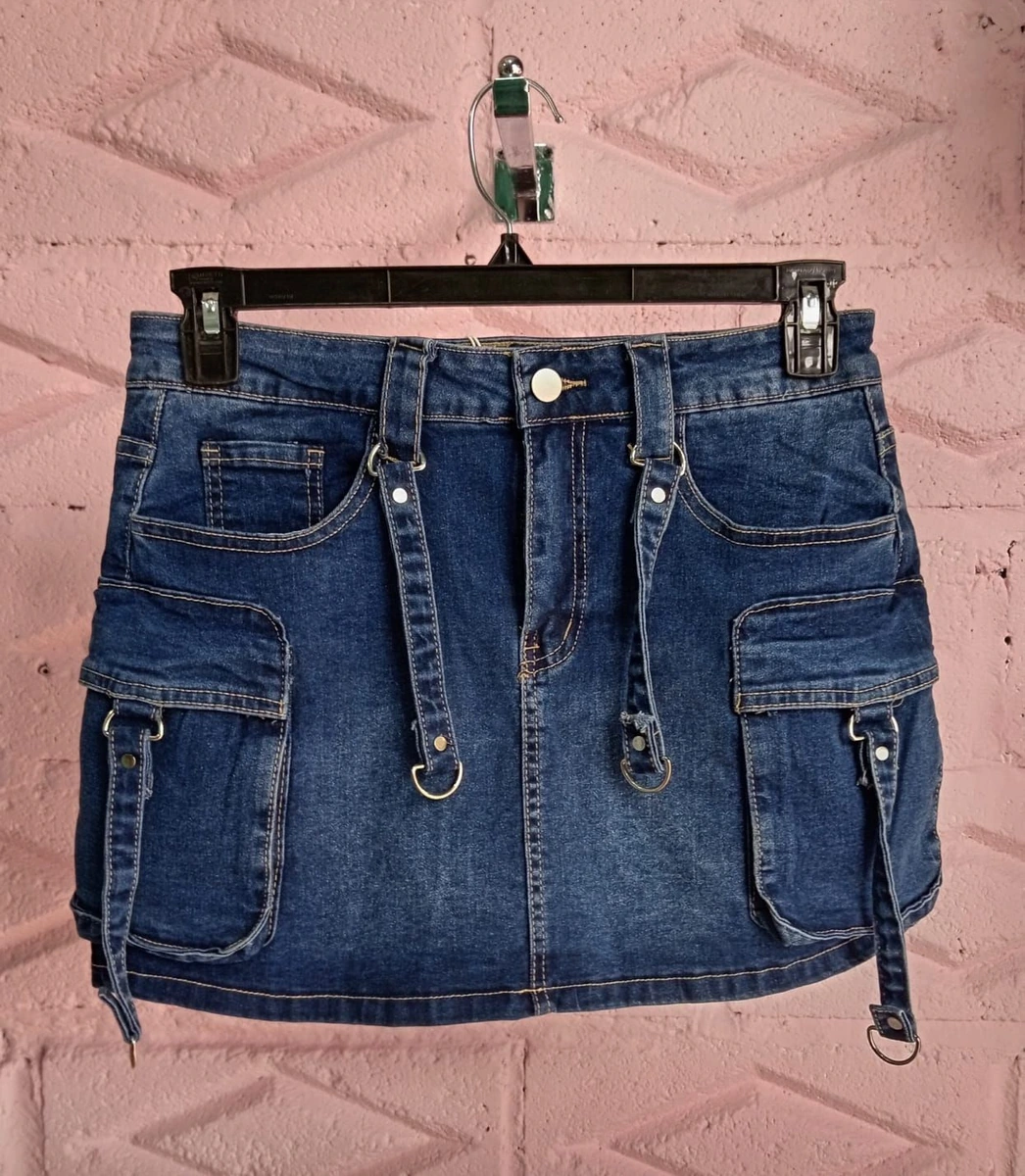 Falda Mezclilla Gruesa | Bolsas Grandes Laterales | Estilo Único 👖✨  ENVÍO NACIONAL