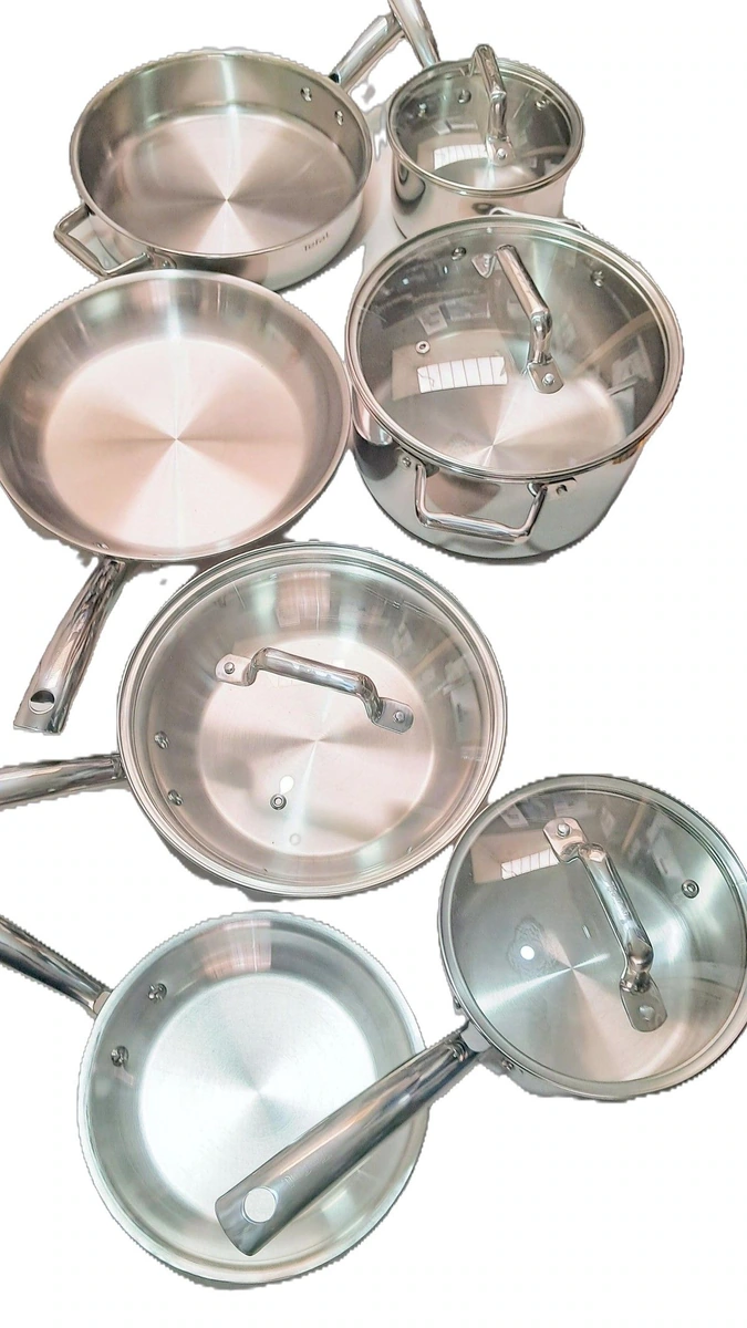 Tefal - Batería Cocina - Intensium Pro - 11 Piezas - Acero Inoxidable