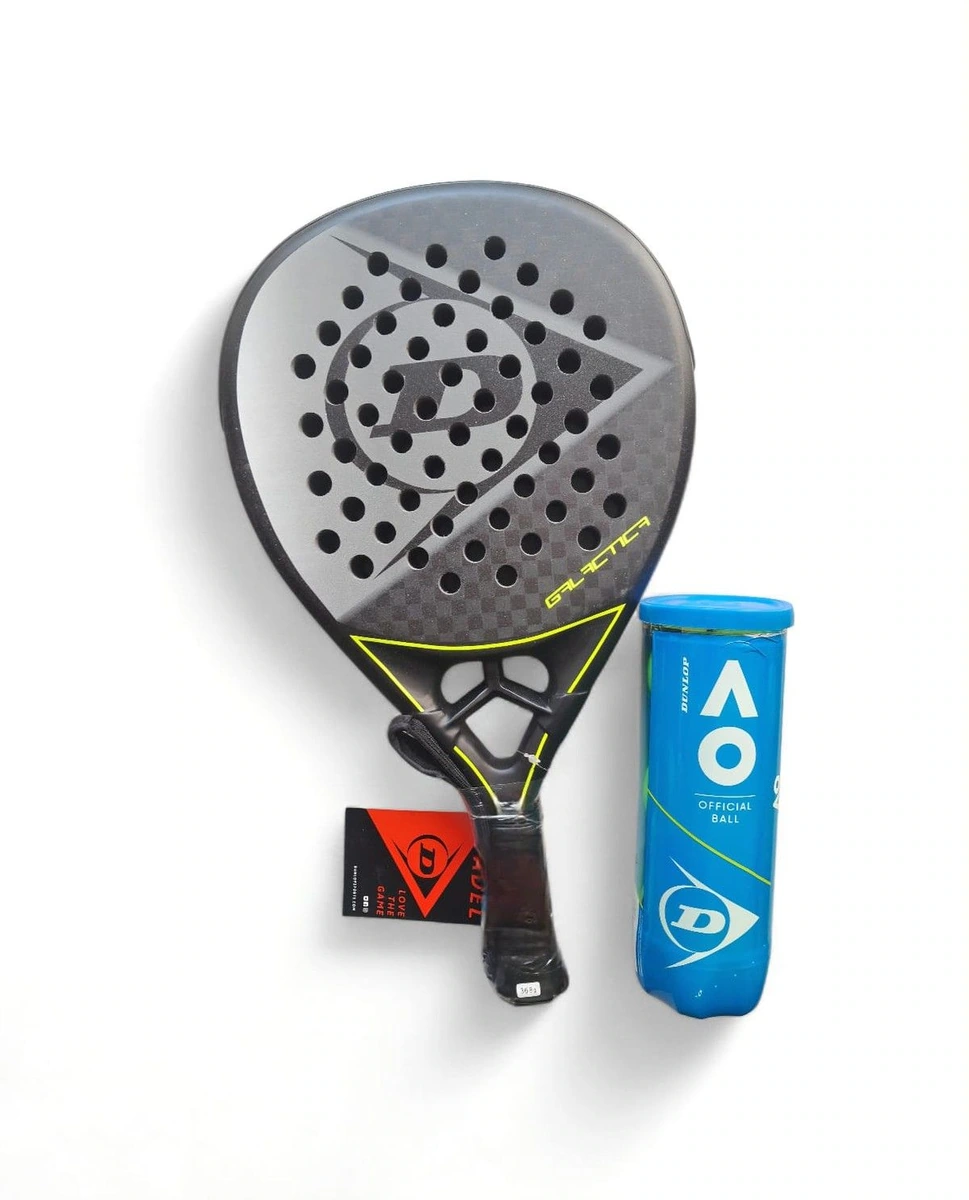 Dunlop - Raqueta Pádel - Galáctica - Carbono 12K - Incluye 3 Pelotas