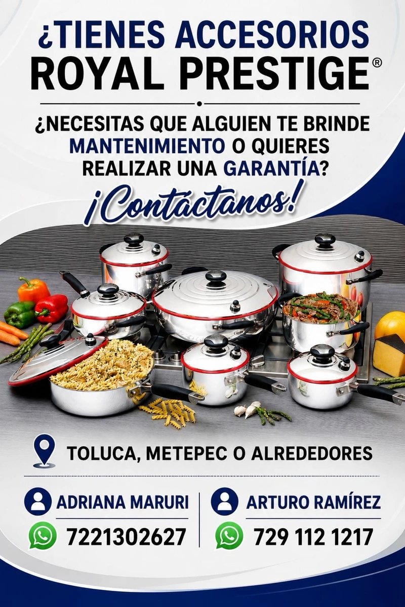 Mantenimiento y garantías Royal Prestige