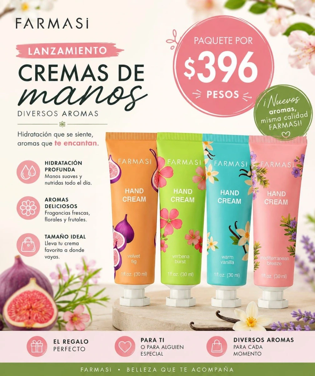 Cremas para manos de Farmasi