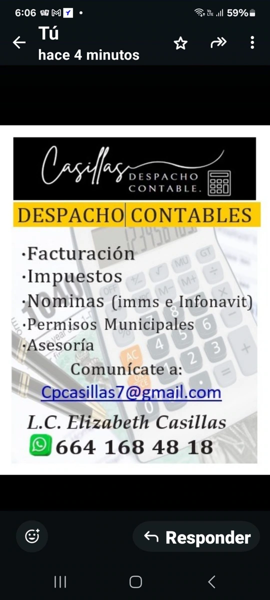 Contador Servicios contables
