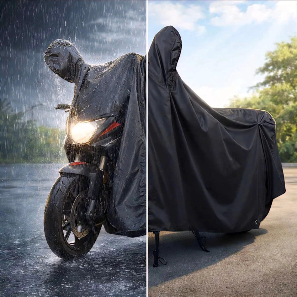 FUNDA PARA MOTO REFORZADO CON OREJAS