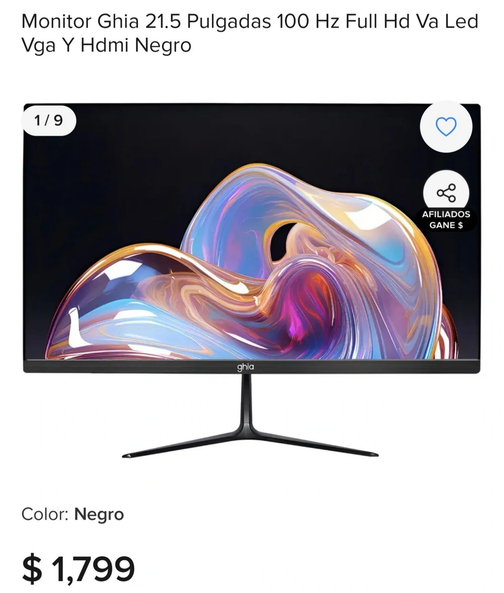 Monitor GUIA 21.5 pulgadas
Poco uso esta en excelentes condicionas