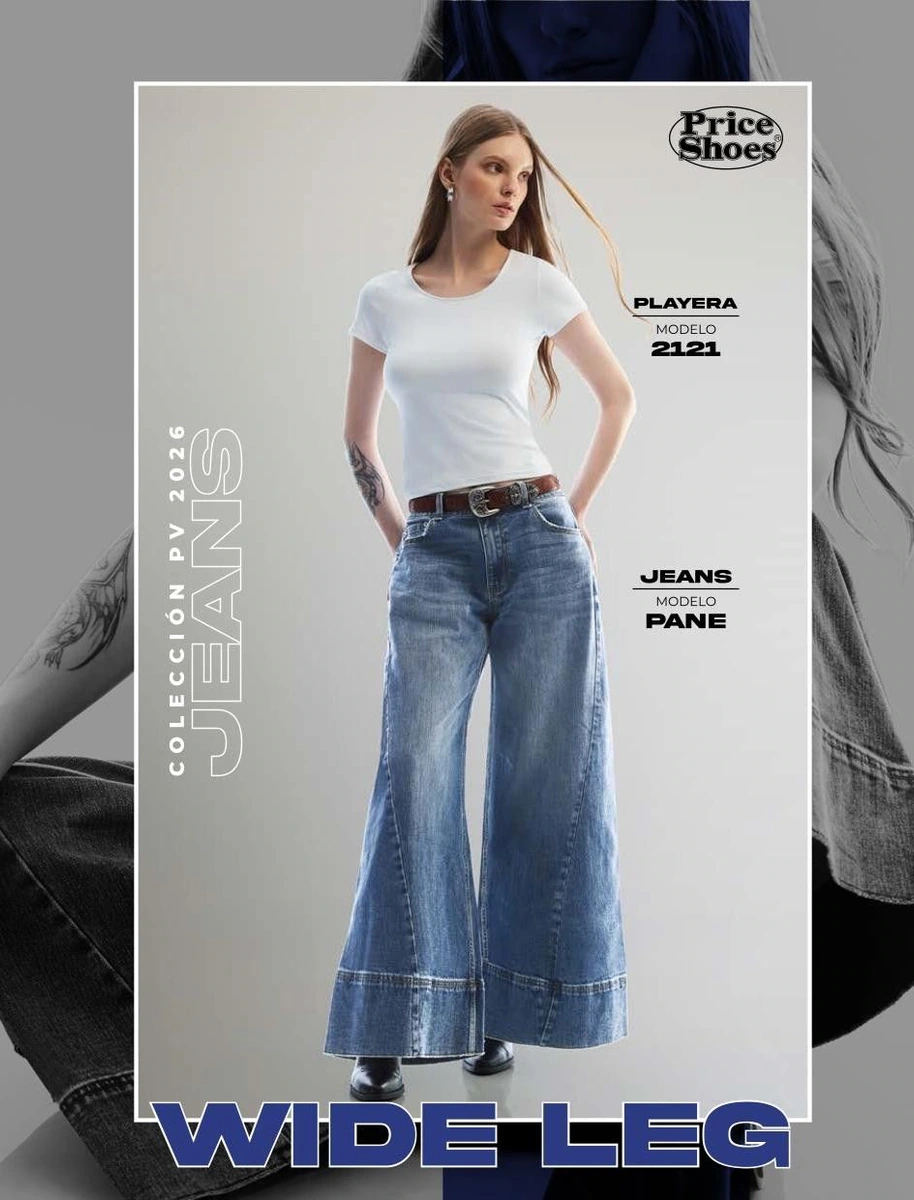 Título: Jeans cintura alta stone medio – Algodón con elastino.  Prace shoes