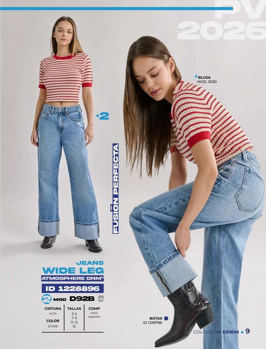 Título: Jeans color bleach cintura regular – Tejido elástico   prace shoes