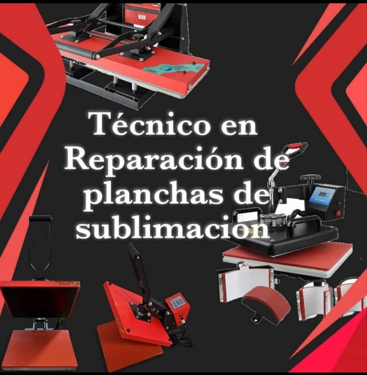 Reparación y mantenimiento de planchas de sublimación