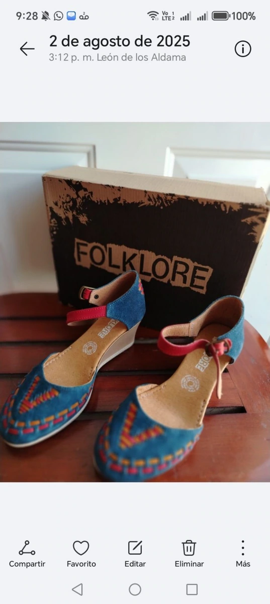 Zapatos de Gamuza marca Folklore No. 4