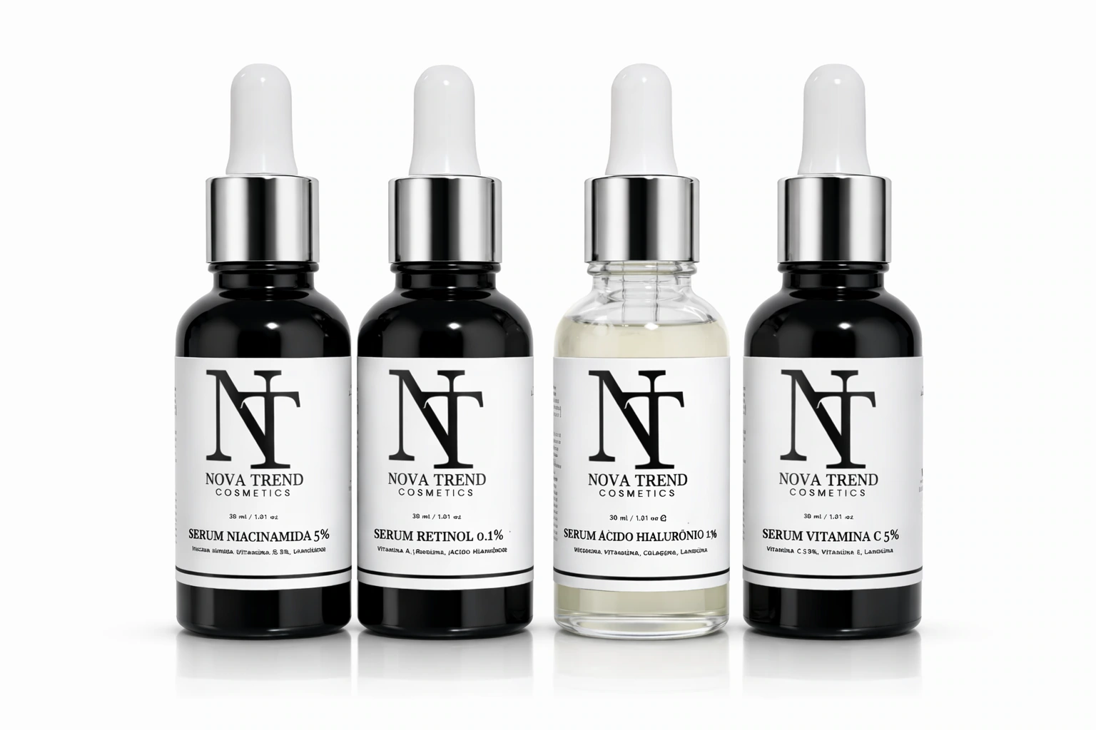 Kit de 4 Serum Faciales NOVA TREND COSMETICS