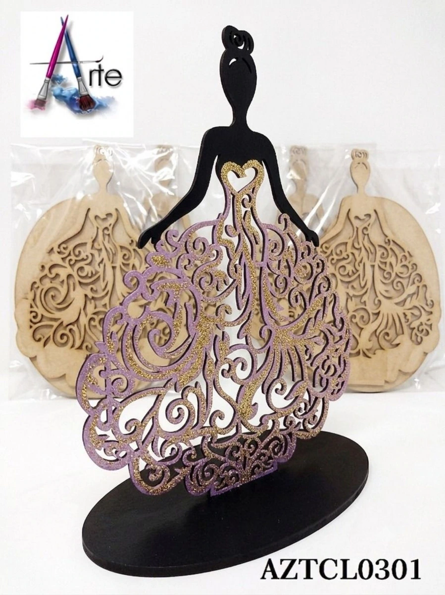 Centro de mesa princesa Mdf
