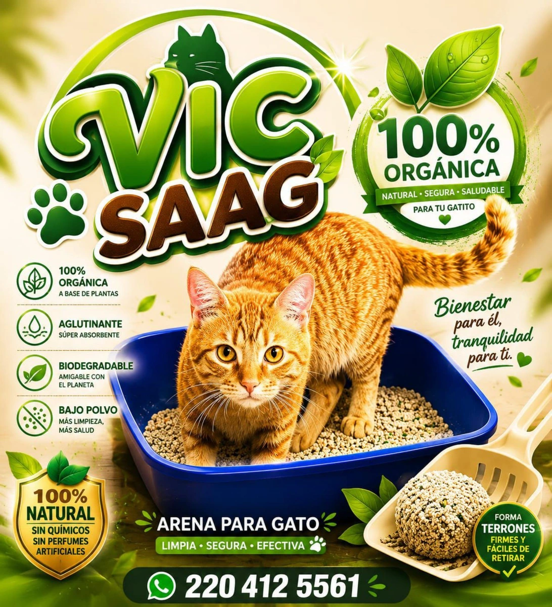 Arena para gato