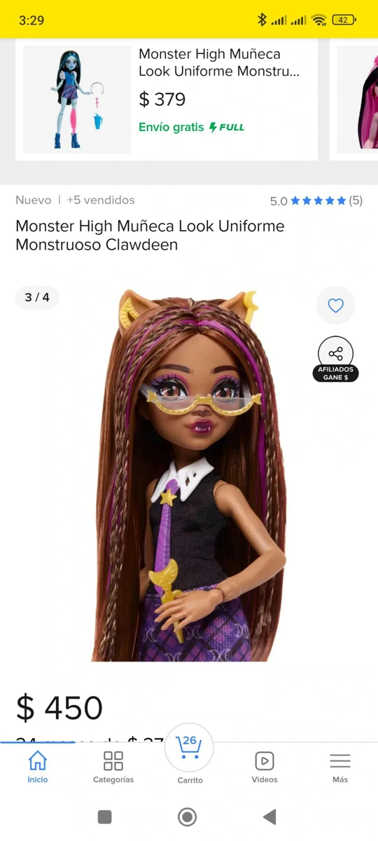 Muñeca monster high