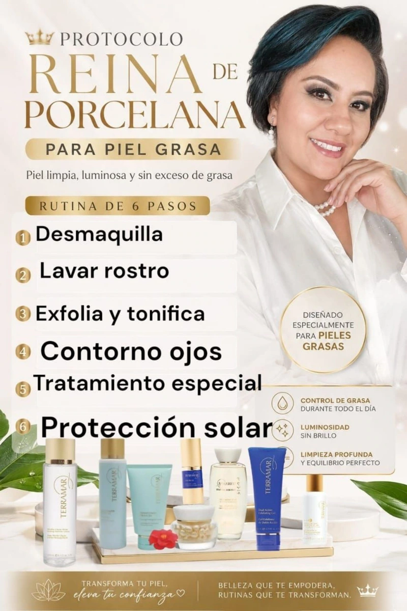 Skincare Terramar para piel grasa