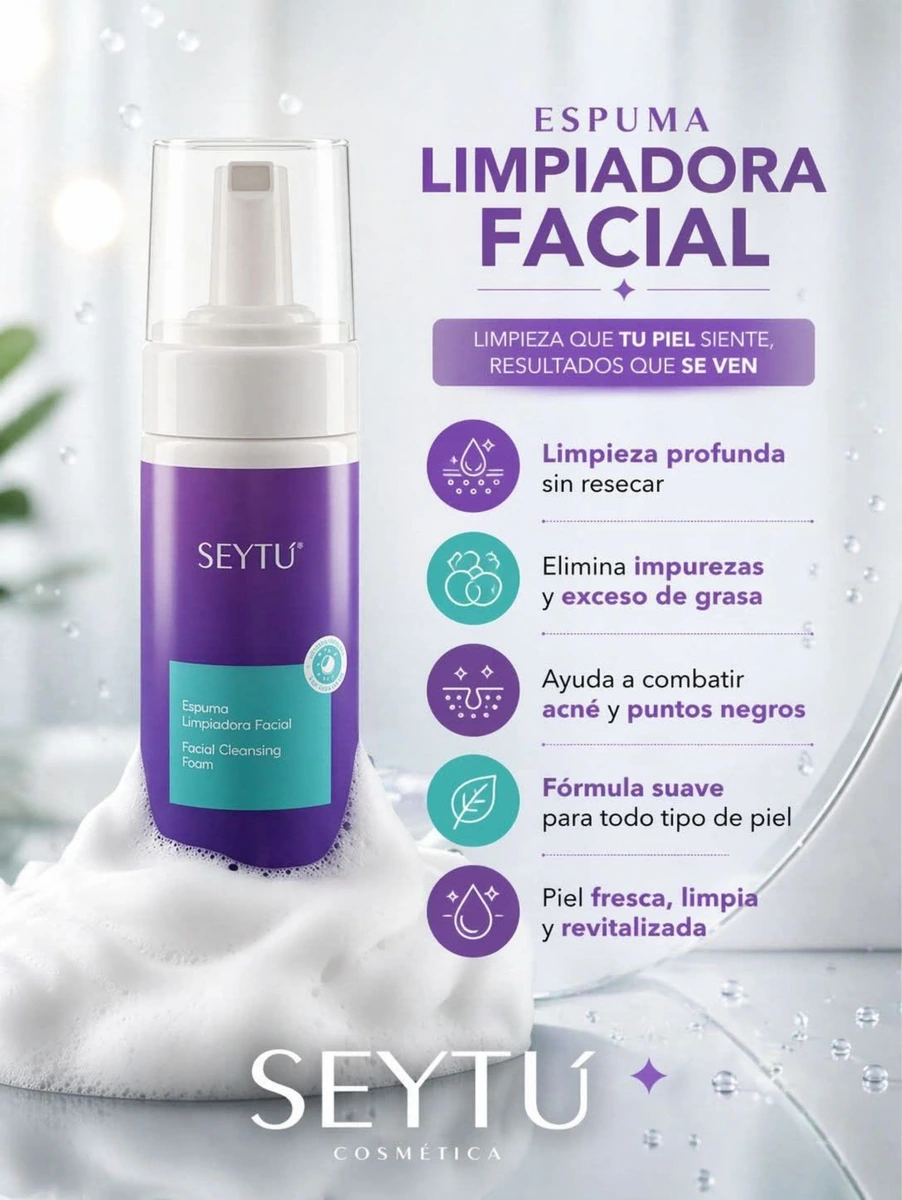 Espuma facial seytu aclaradora
