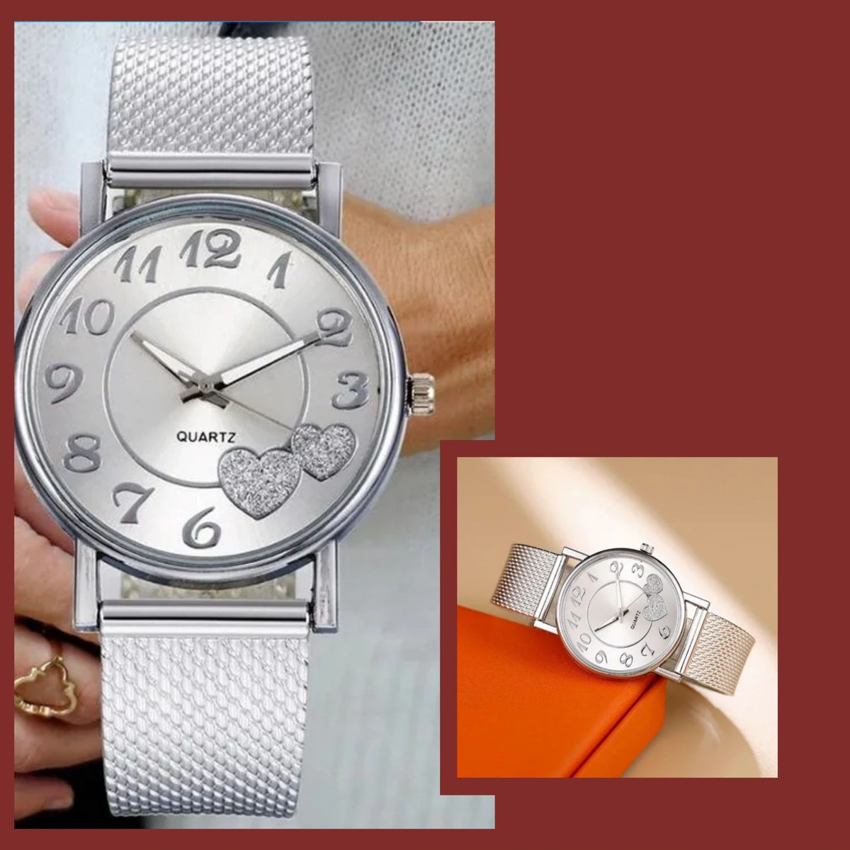 Reloj corazones