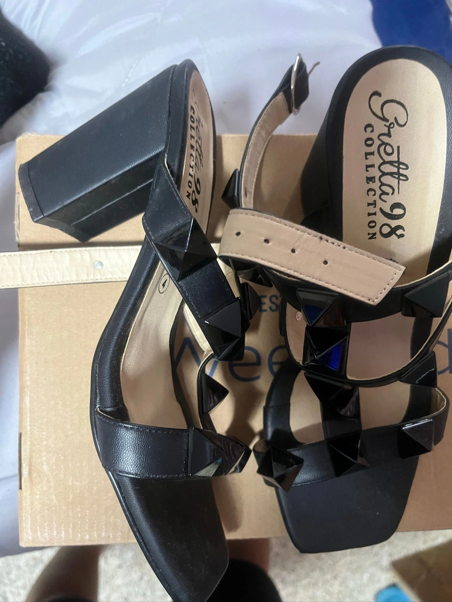 Zapatilla tacón ancho