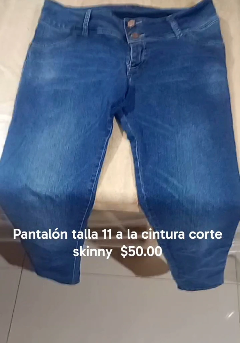 Pantalón de mezclilla azul