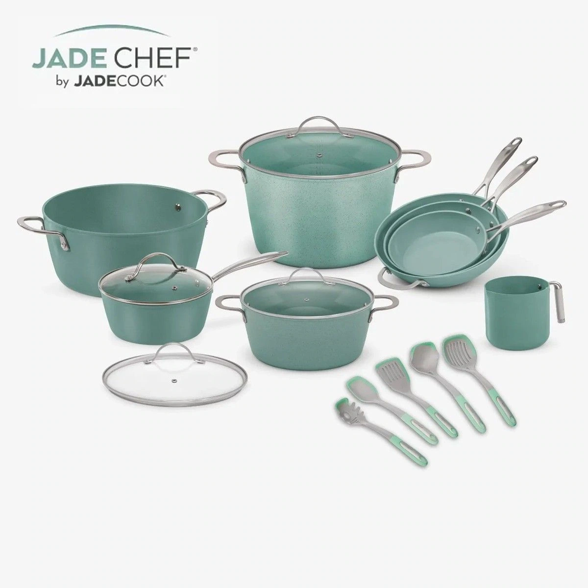 Batería de cocina Jade Chef 17 piezas by Jade Cook | Antiadherente
