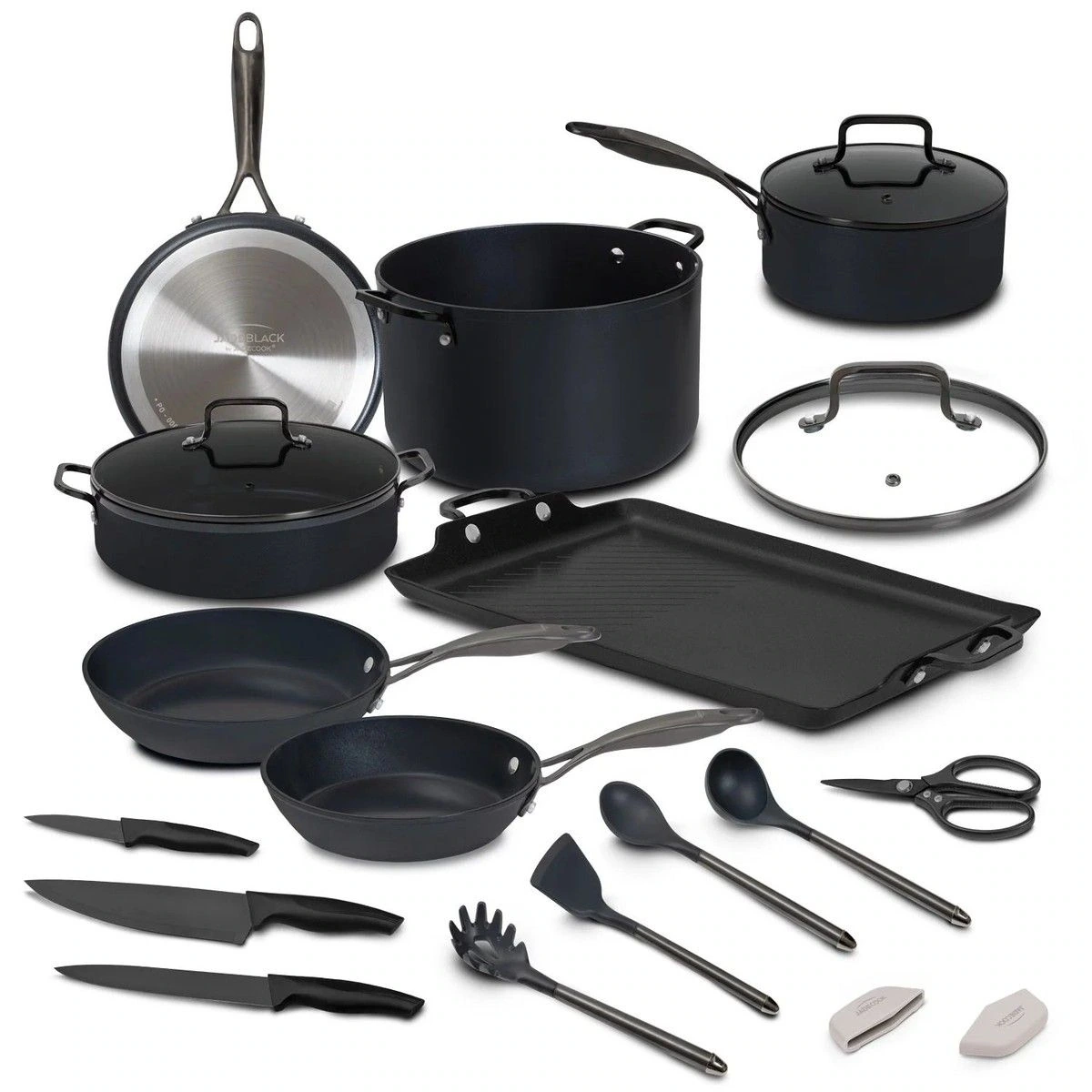 Batería de cocina Jade Black 20 piezas