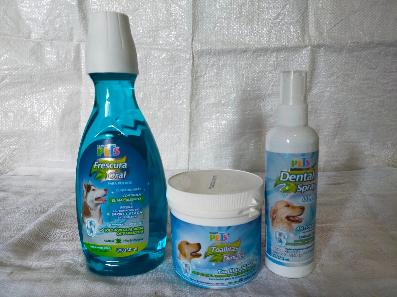 Kit de Dental Para Limpieza y Aliento Fresco Para Perros Todas Las Edades
