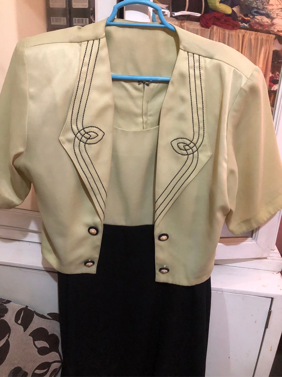 Vestido con saco corto