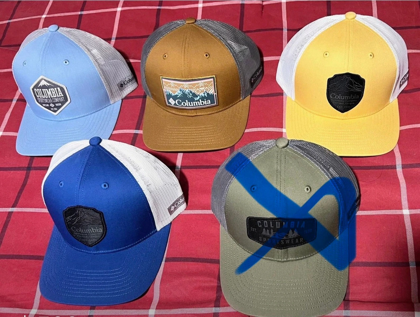 GORRAS Columbia y Hurley