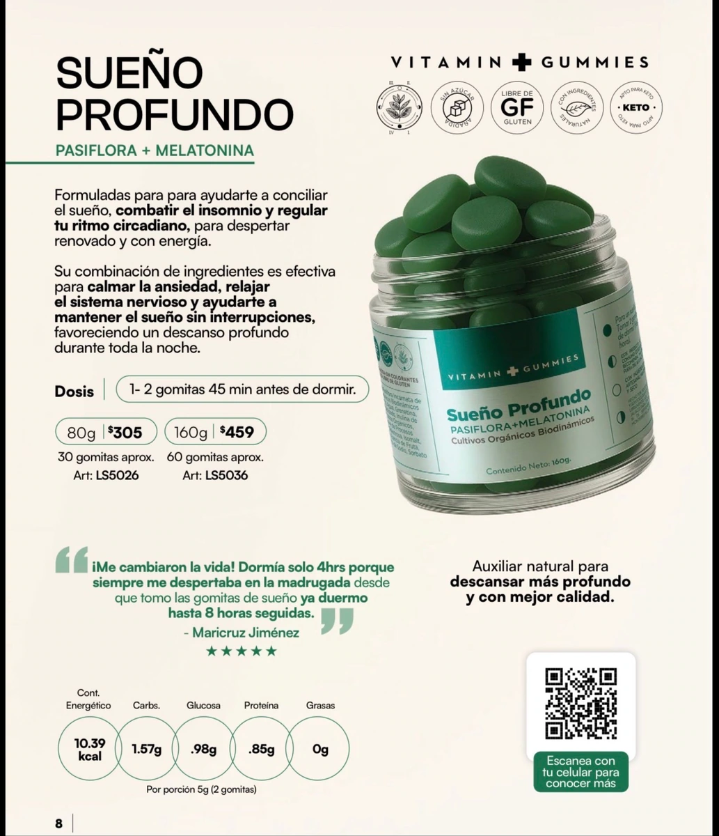 Vitamin Gummies para Dormir - Gomitas