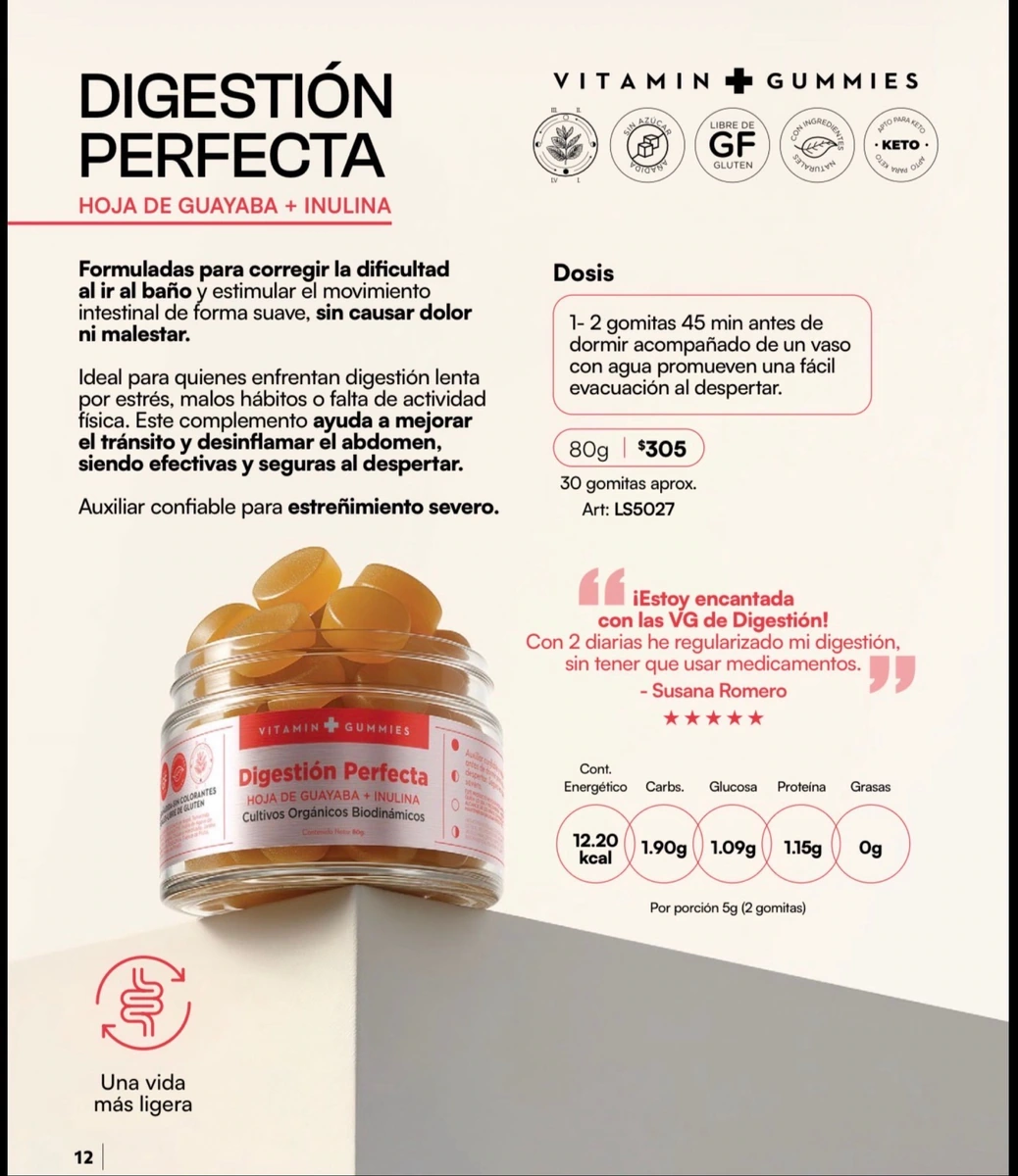 Vitamin Gummies Digestión Perfecta - Gomitas