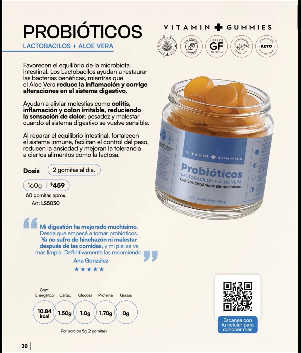 Vitamin Gummies Probióticos - Gomitas