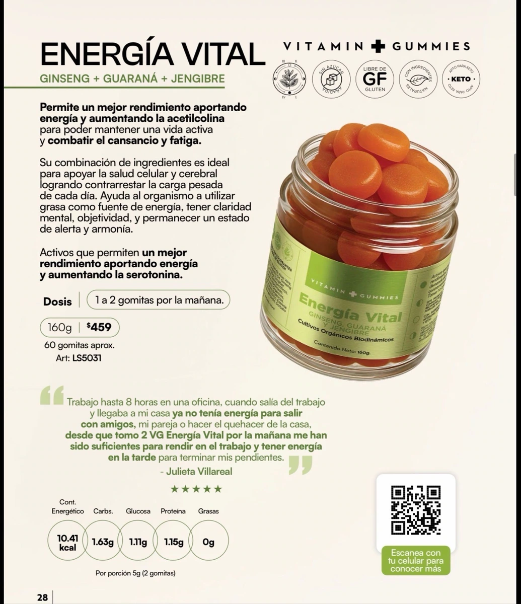 Vitamin Gummies Energía Vital - Gomitas