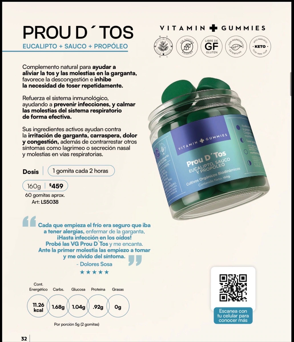 Vitamin Gummies Proud D Tos - Gomitas