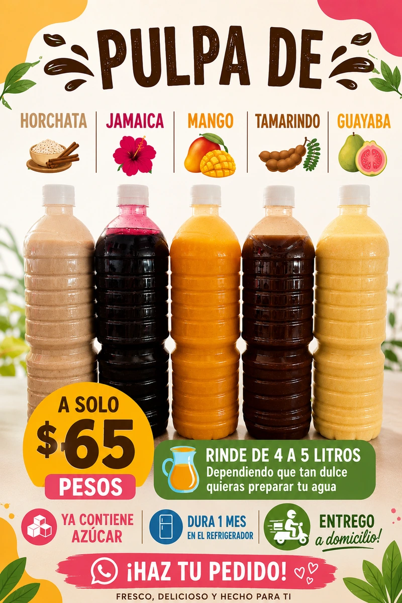 Pulpas para preparar agua