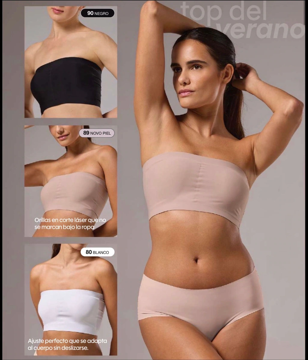 Top strapless 2x1