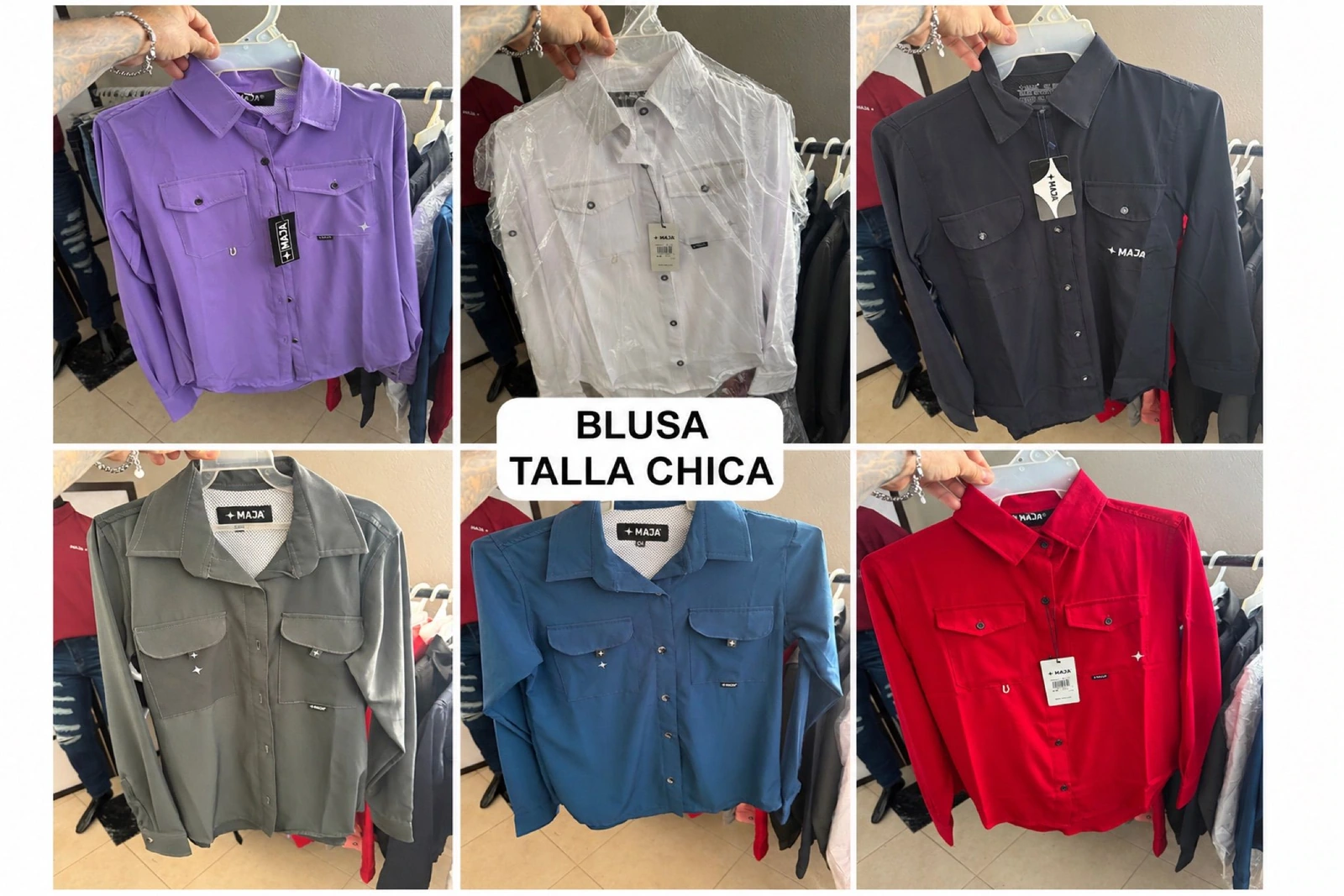 Camisa y blusa maja