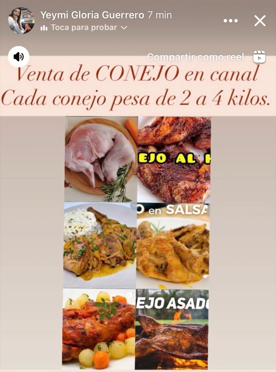 Venta de Conejo Cajeta y Queso de chiva
