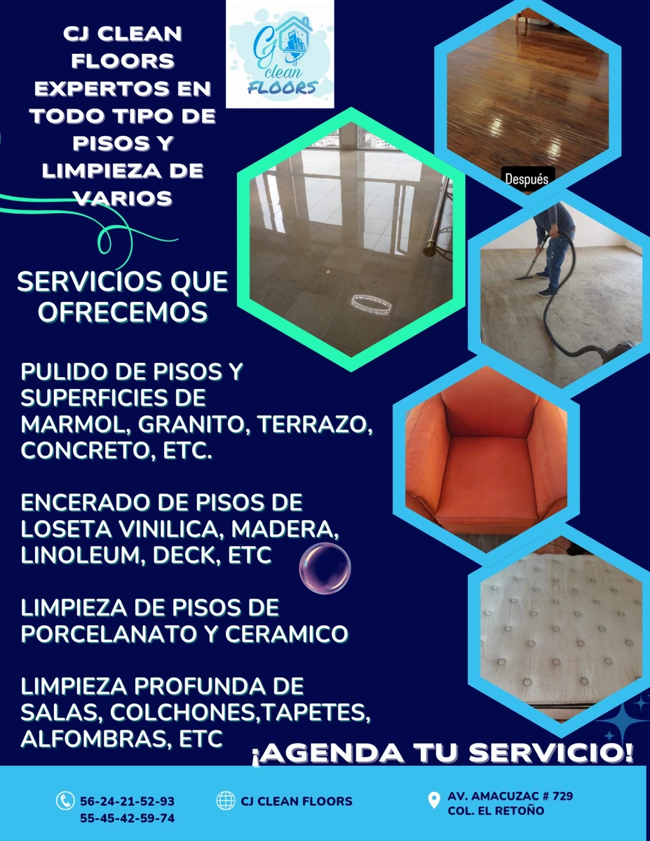 PULIDO DE PISOS Y LIMPIEZA DE VARIOS
