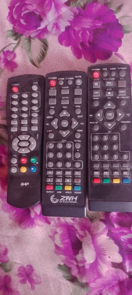 Controles. Tv y decodificador