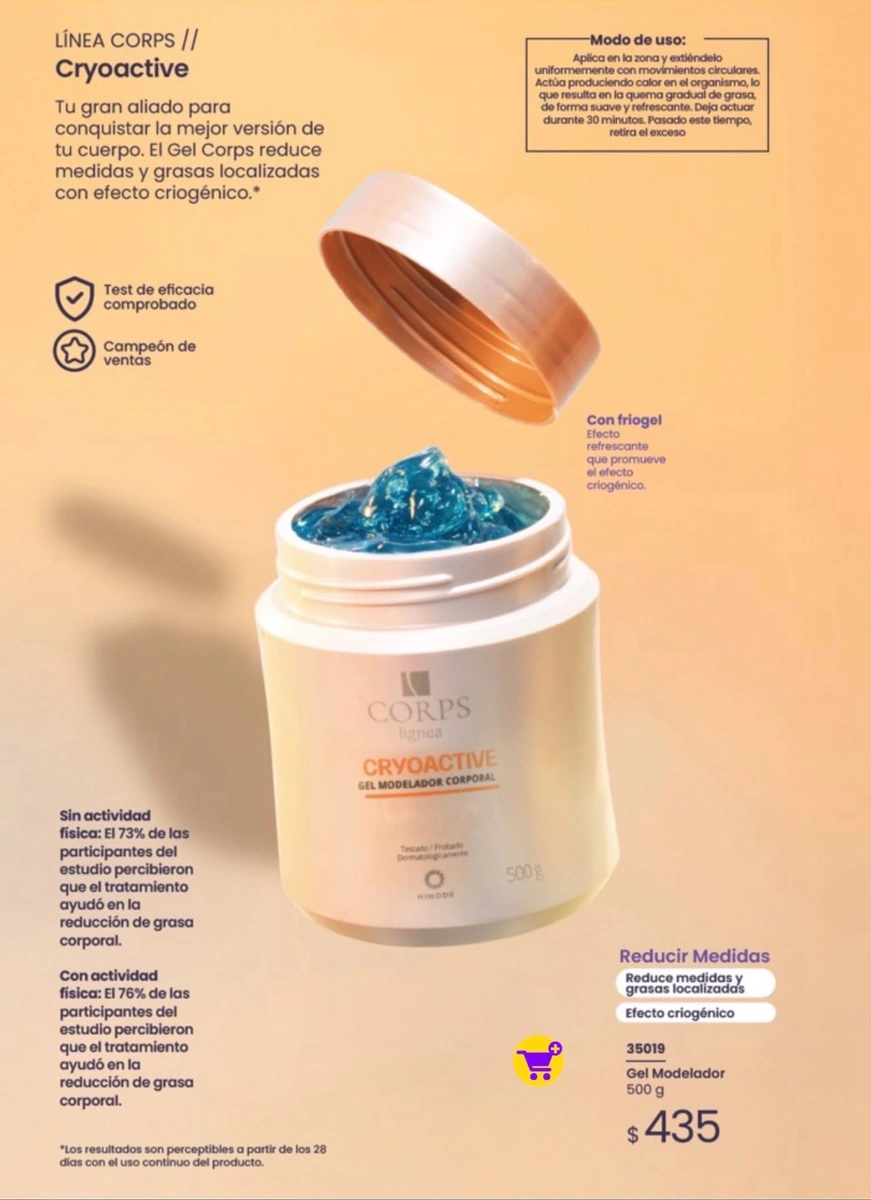 Gel modelador coros