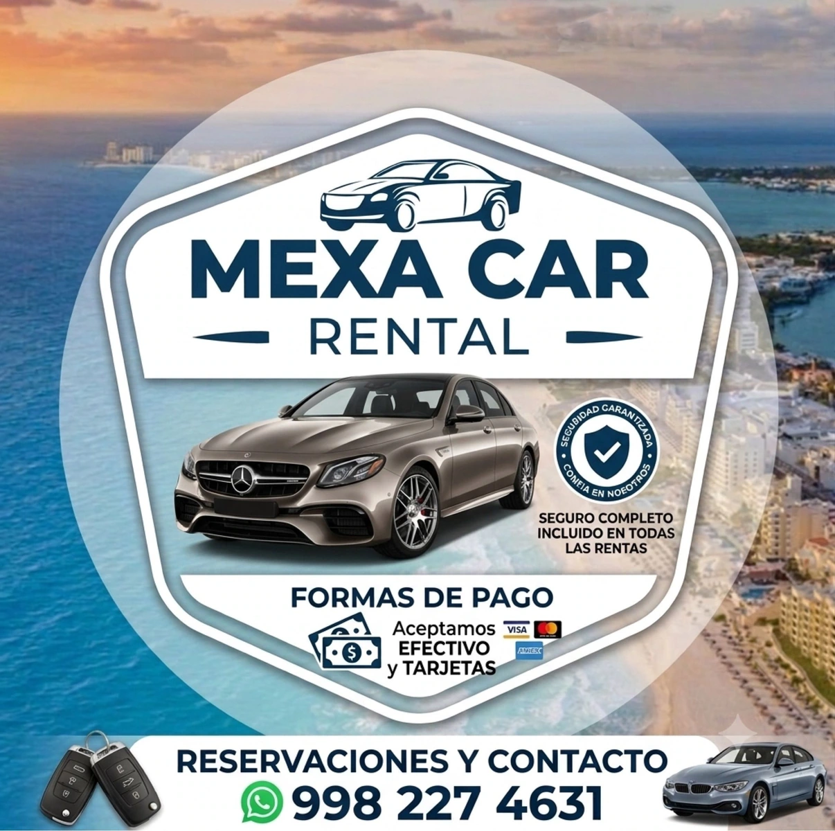 Renta de autos en aeropuerto de Cancún
