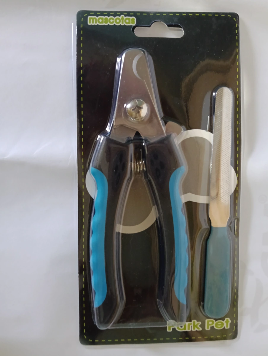 Corta Uñas Para Mascotas Medianas Y Grandes (Azul con Negro)