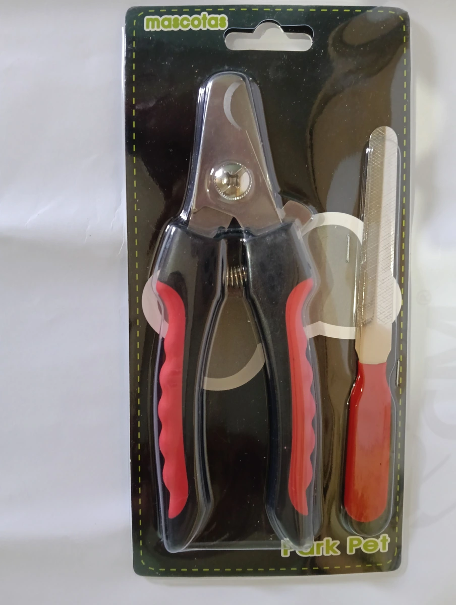Corta Uñas Para Mascotas Medianas Y Grandes (Rojo con Negro)