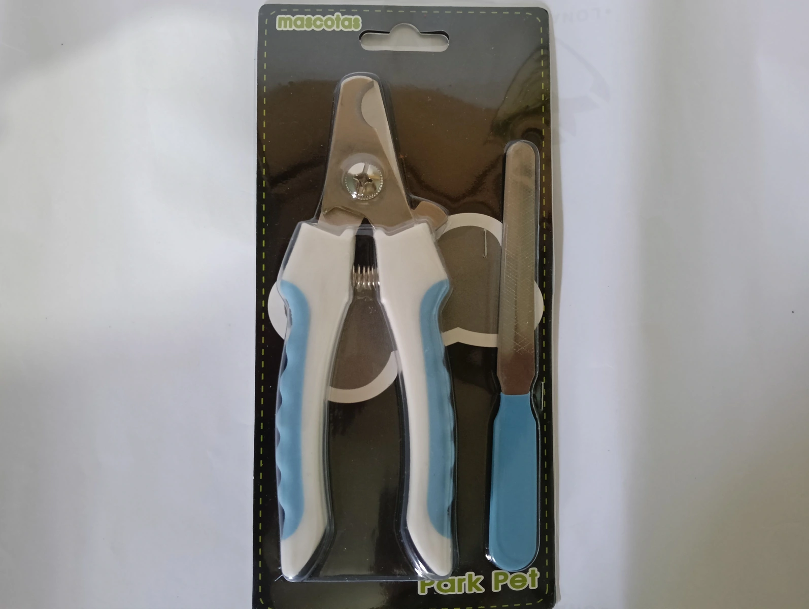 Corta Uñas Para Mascotas Medianas Y Grandes (Azul con Blanco)